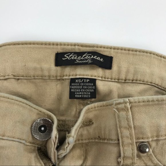 Streetwear Society Tan Skinny Jeans sz XS - Picture 3 of 4